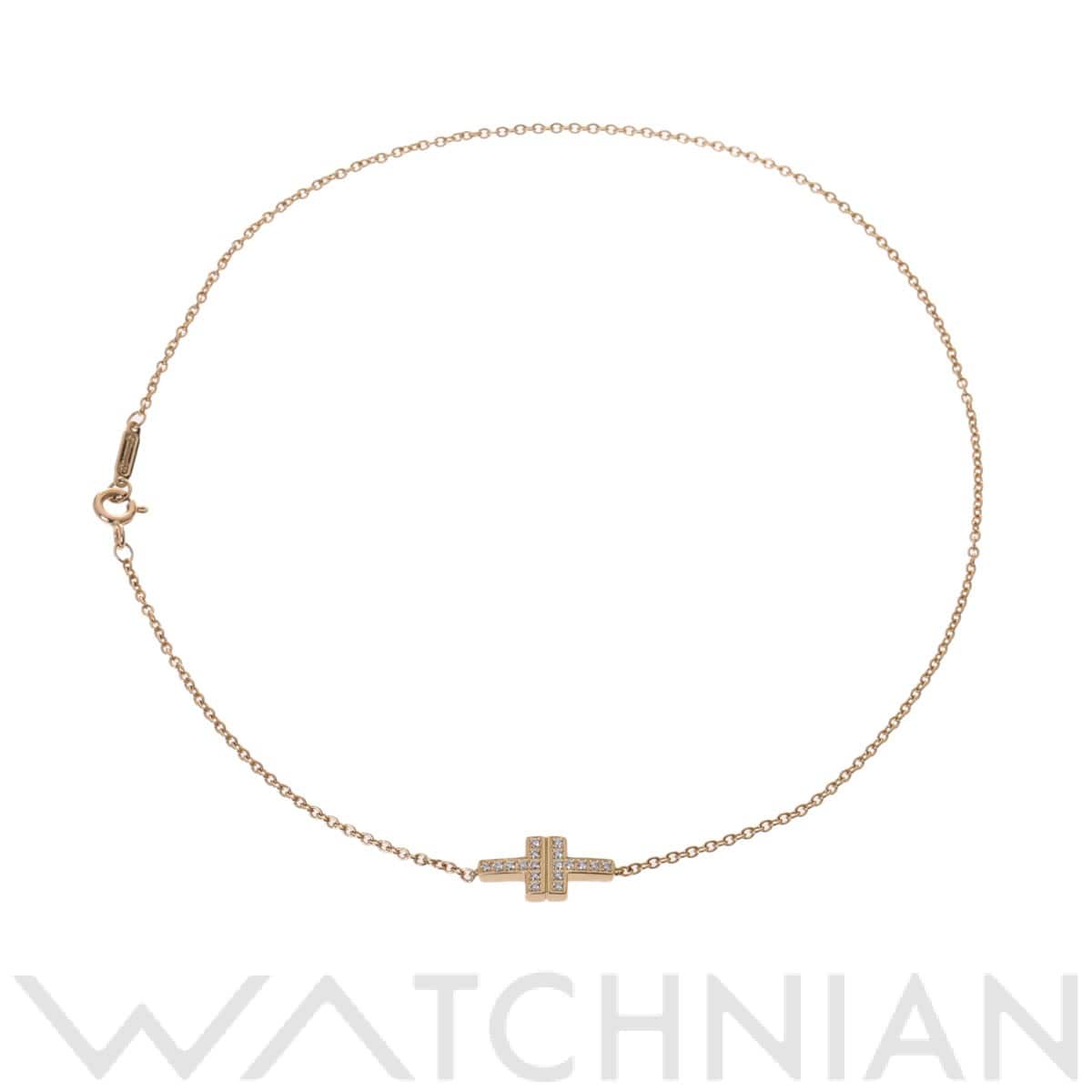 ティファニー T TWO ダブルチェーンブレスレット ゴールド K18イエローゴールド YG レディース ジュエリー 【中古】【jewelry】