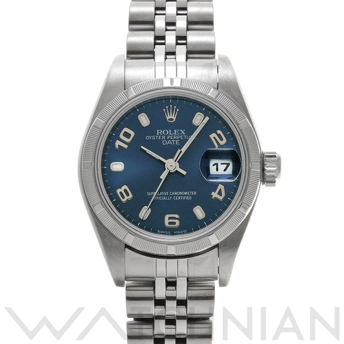 ロレックス オイスターパーペチュアル デイト 79190 ブルー レディース 時計 【中古】【wristwatch】