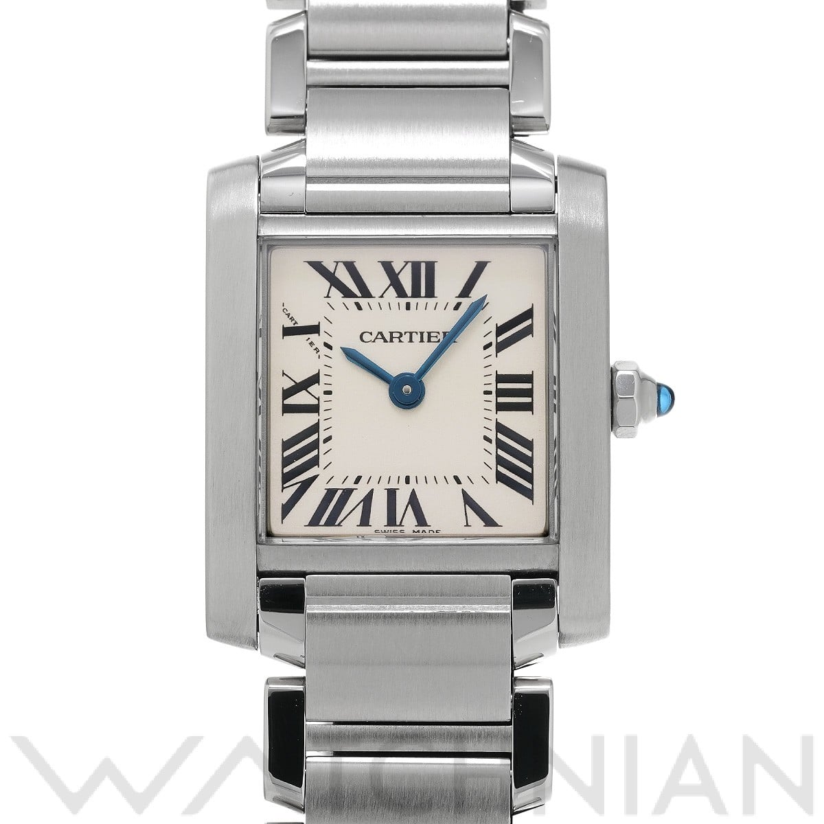 カルティエ タンク フランセーズ SM W51008Q3 シルバー レディース 時計 【中古】【wristwatch】