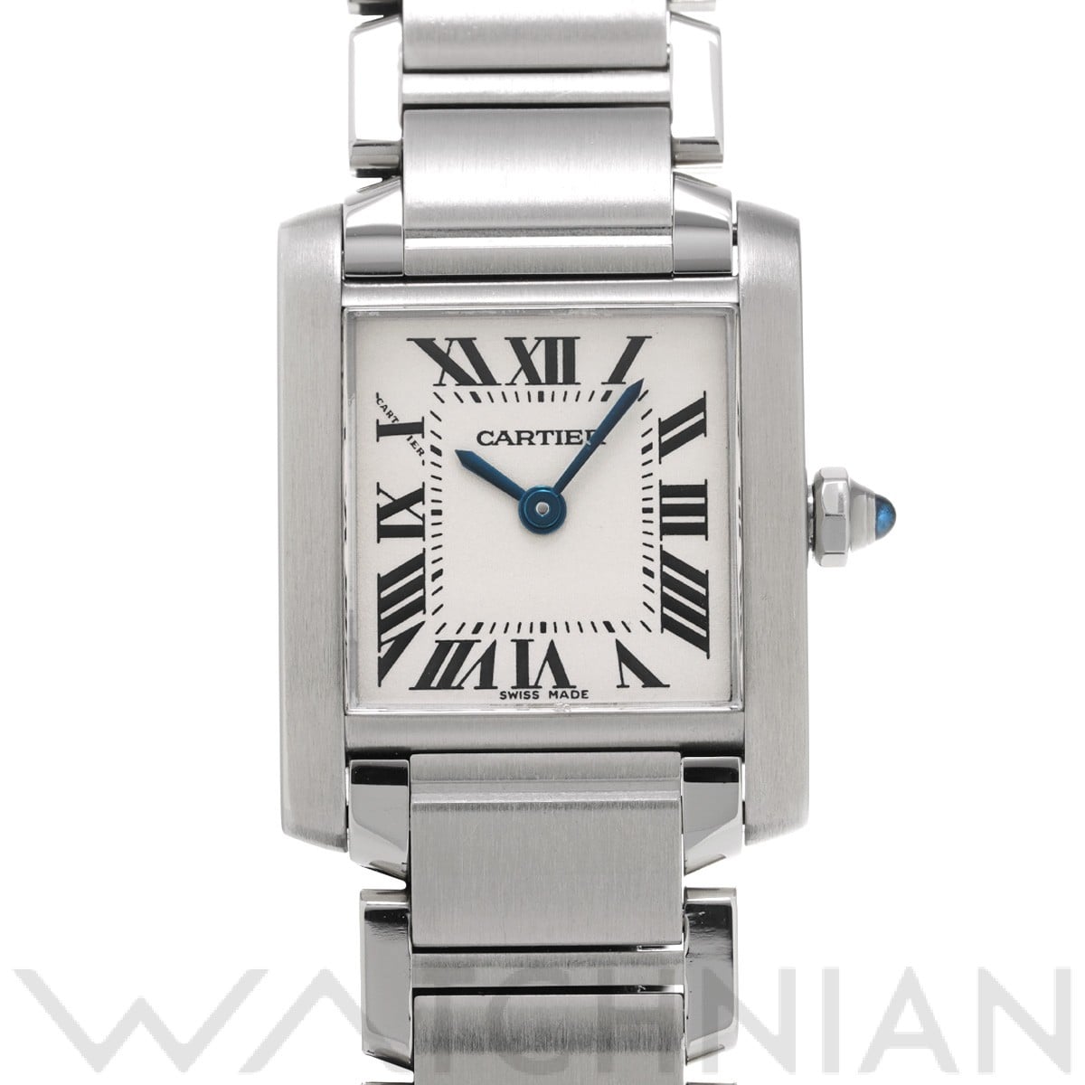 カルティエ タンク フランセーズ SM W51008Q3 シルバー レディース 時計 【中古】【wristwatch】