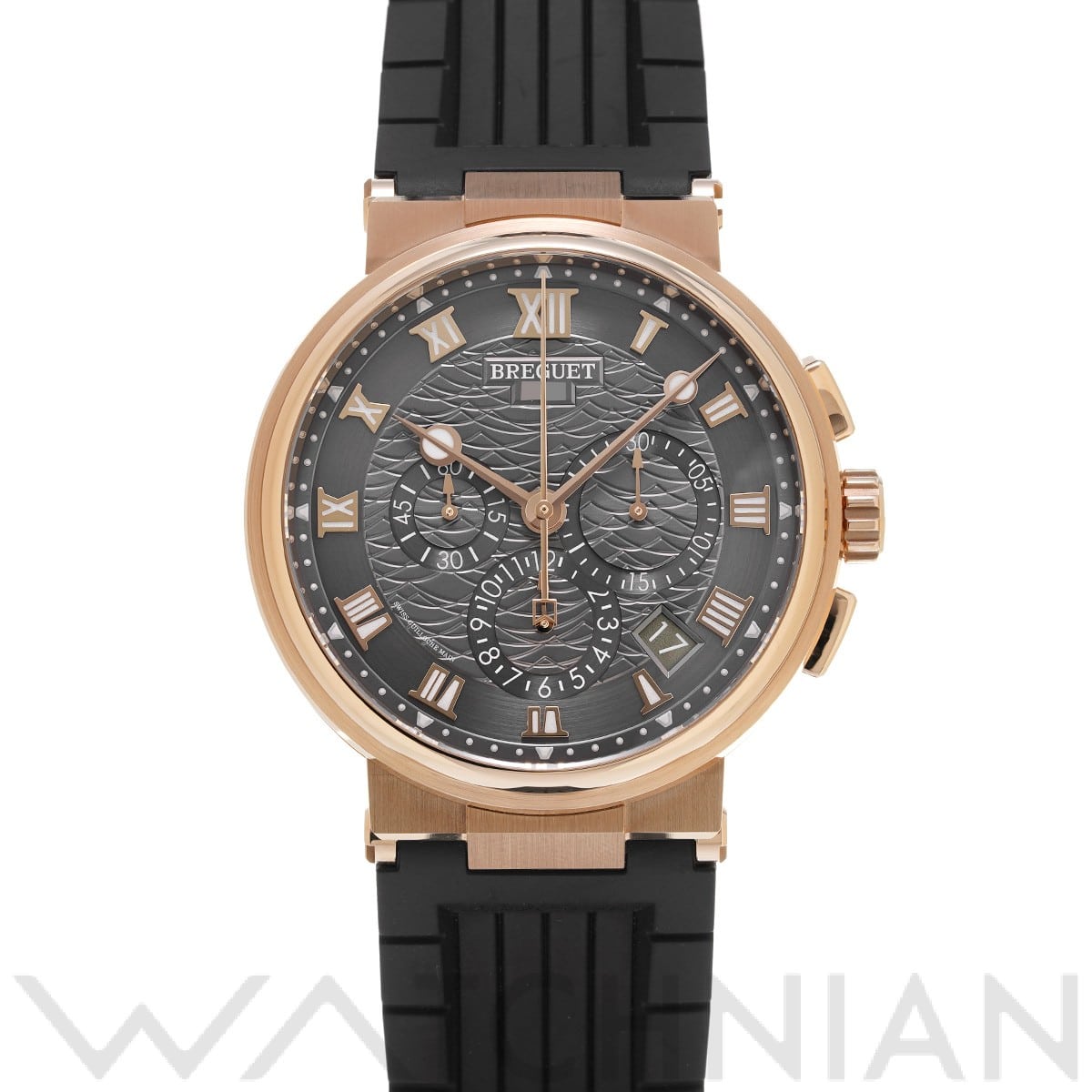 ブレゲ マリーン クロノグラフ 5527BR/G3/5WV スレートグレー メンズ 時計 【中古】【wristwatch】