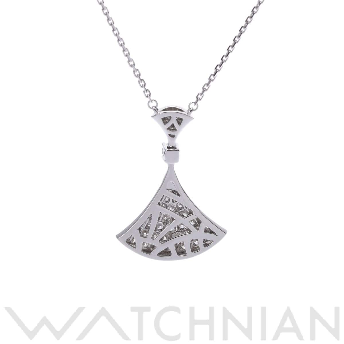 ブルガリ ディーヴァドリーム ネックレス シルバー 350066 K18ホワイトゴールド WG レディース ジュエリー 【中古】【jewelry】