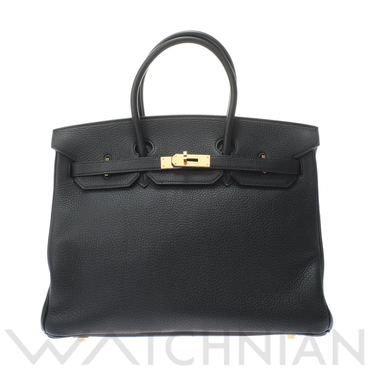 エルメス バーキン 35 ブラック/ゴールド金具 トゴ ユニセックス バッグ 【中古】【bag】