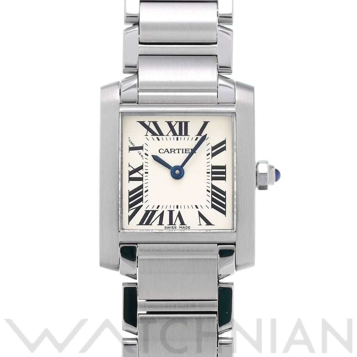 カルティエ タンク フランセーズ SM W51008Q3 シルバー レディース 時計 【中古】【wristwatch】
