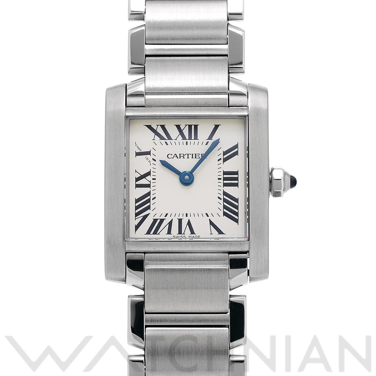 カルティエ タンク フランセーズ SM W51008Q3 シルバー レディース 時計 【中古】【wristwatch】