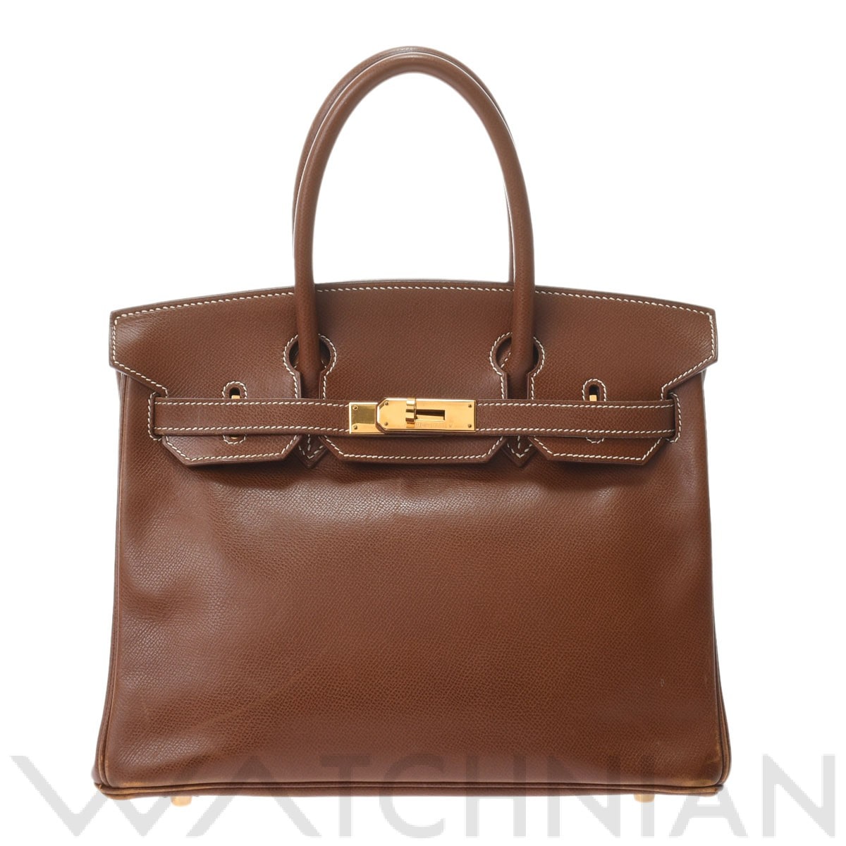 エルメス バーキン 30 ノアゼット/ゴールド金具 クシュベル レディース バッグ 【中古】【bag】