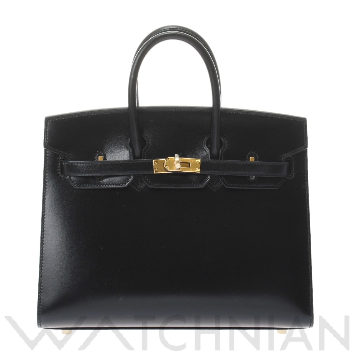 エルメス バーキン 25 セリエ ブラック/ゴールド金具 ボックスカーフ レディース バッグ 【未使用】【bag】