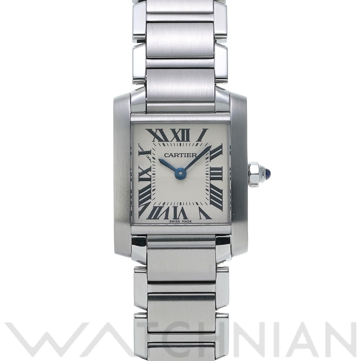 カルティエ タンク フランセーズ SM W51008Q3 シルバー レディース 時計 【中古】【wristwatch】