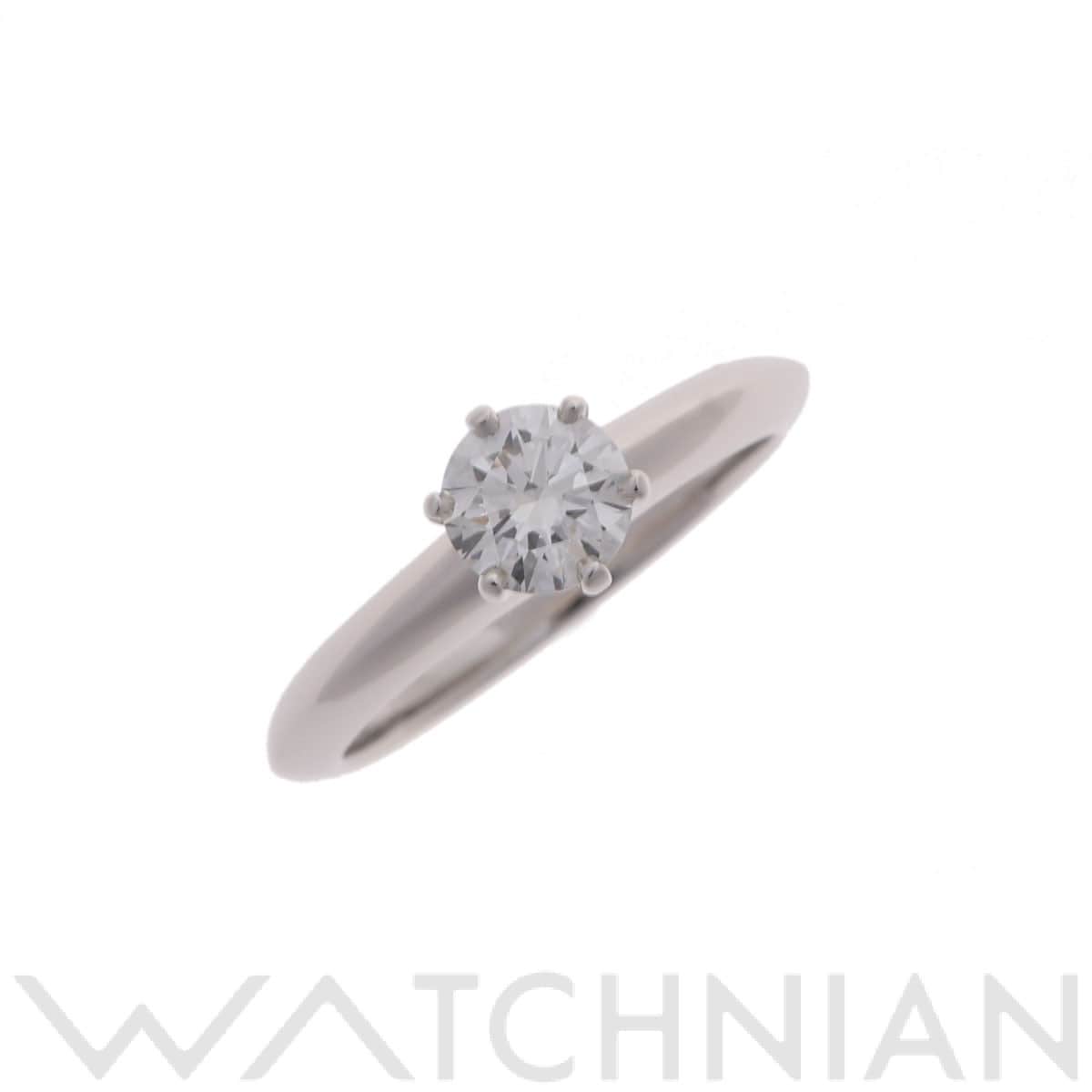 ティファニー ソリティアリング D0.56ct シルバー Pt950プラチナ レディース ジュエリー 【中古】【jewelry】