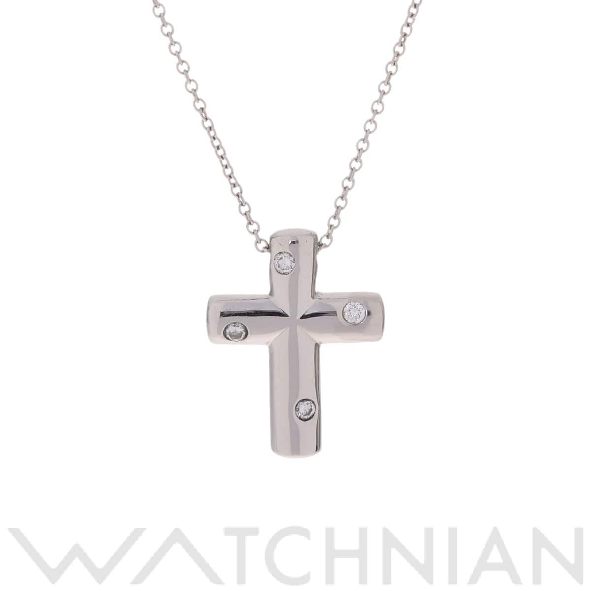 ティファニー ドッツクロス ネックレス 4PD シルバー Pt950プラチナ レディース ジュエリー 【中古】【jewelry】