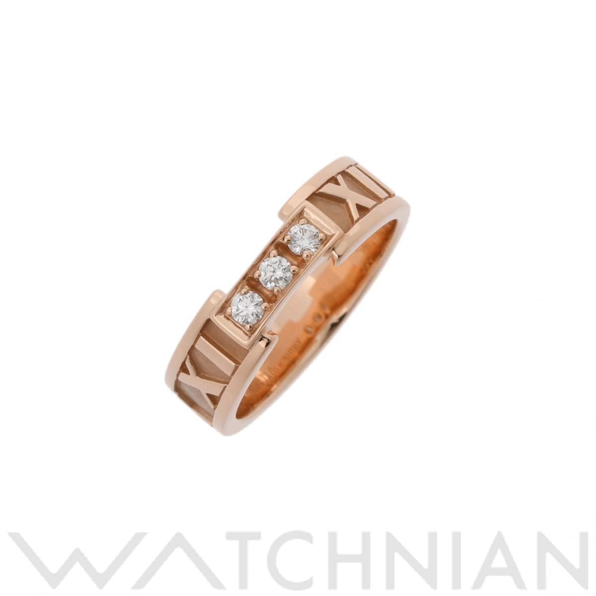 ティファニー アトラスリング 3PD ゴールド K18ピンクゴールド PG レディース ジュエリー 【中古】【jewelry】