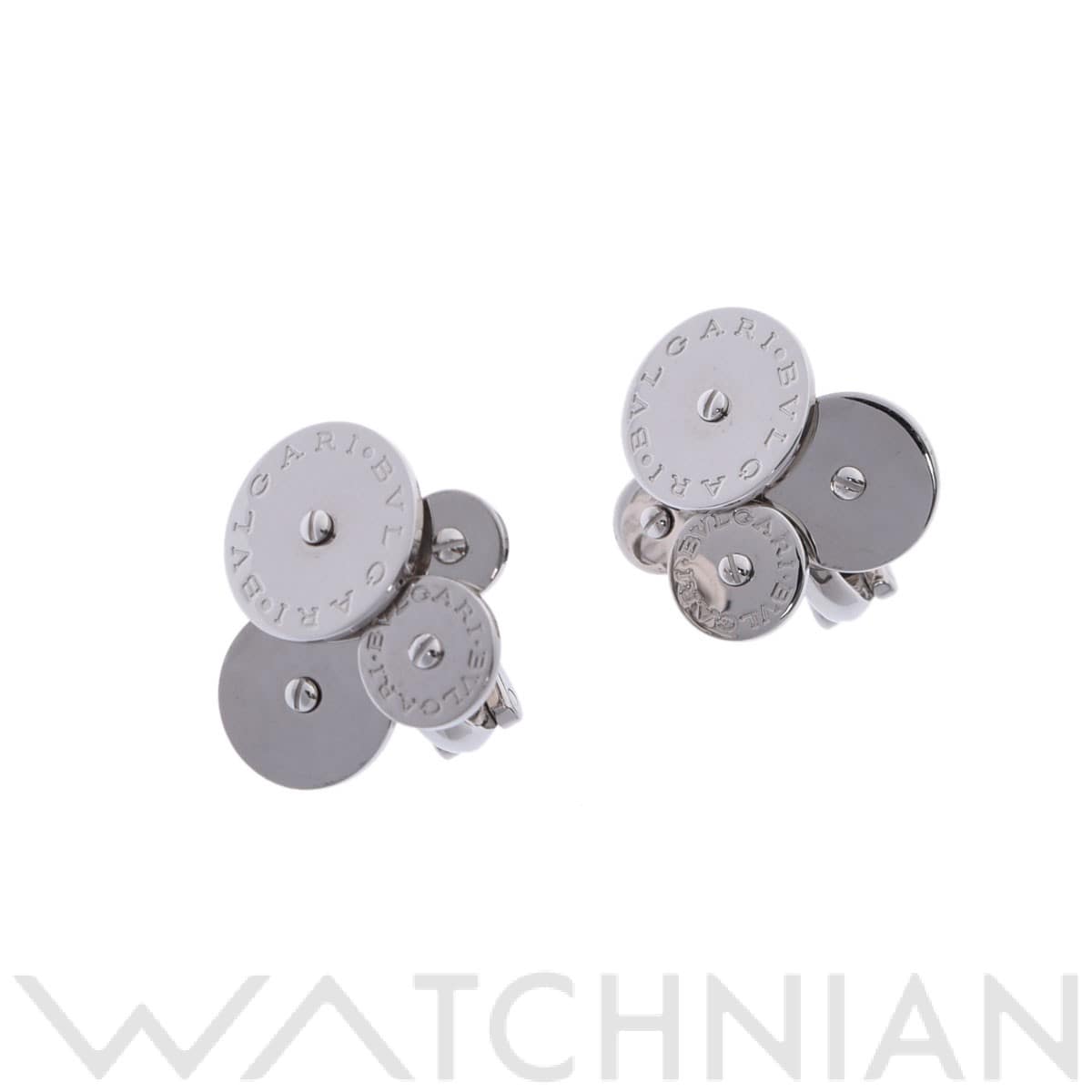 ブルガリ チクラディ イヤリング シルバー K18ホワイトゴールド WG レディース ジュエリー 【中古】【jewelry】