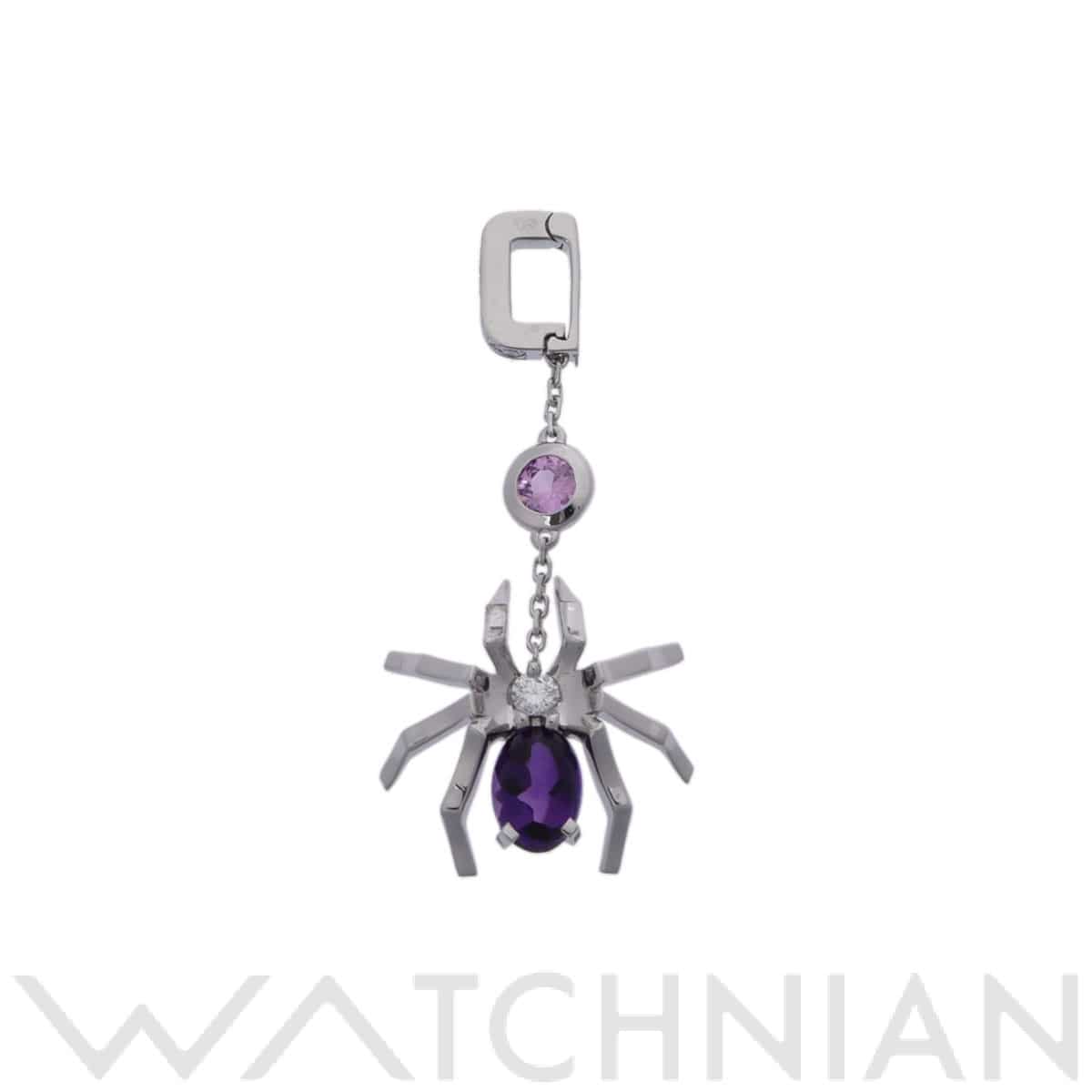 ショーメ アトラップモワ スパイダー ペンダントトップ シルバー K18ホワイトゴールド WG レディース ジュエリー 【中古】【jewelry】