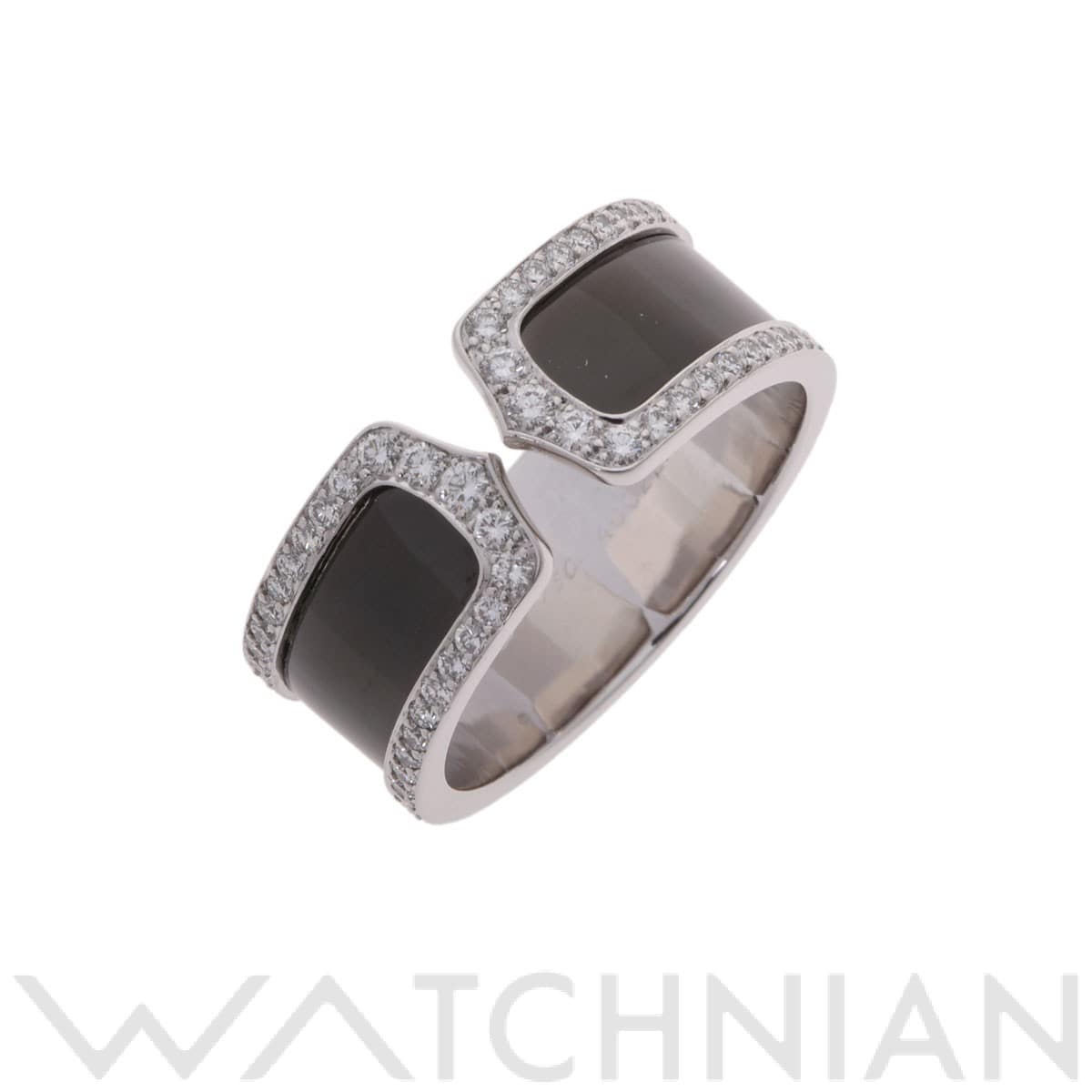 カルティエ C2リング ダイヤ#68 シルバー K18ホワイトゴールド WG メンズ ジュエリー 【中古】【jewelry】
