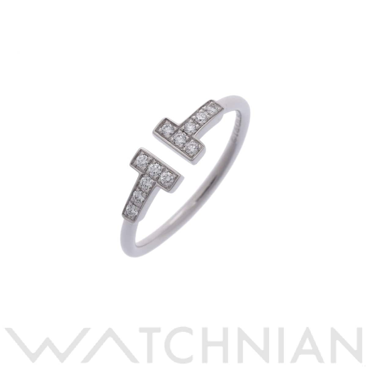 ティファニー Tワイヤー リング シルバー K18ホワイトゴールド WG レディース ジュエリー 【中古】【jewelry】