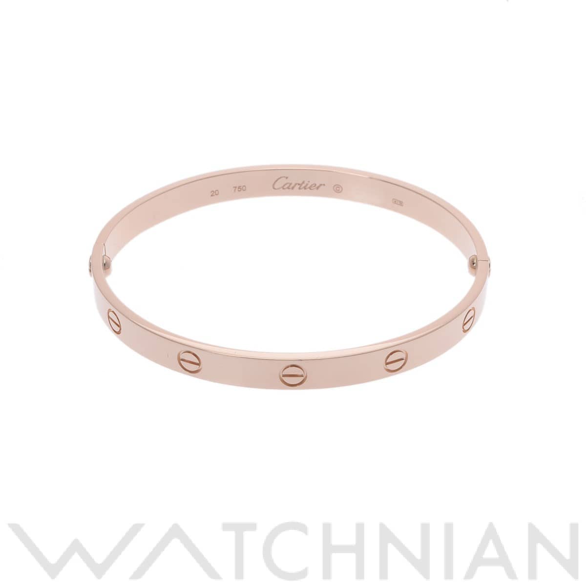 カルティエ ラブブレスレット #20 ゴールド K18ピンクゴールド PG ユニセックス ジュエリー 【中古】【jewelry】