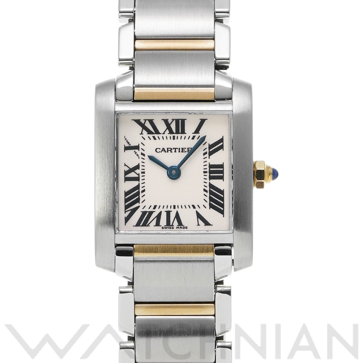 カルティエ タンク フランセーズ SM W51007Q4 シルバー レディース 時計 【中古】【wristwatch】