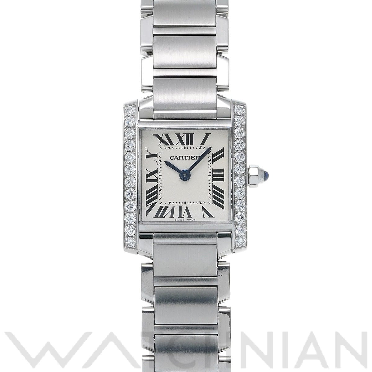 カルティエ タンク フランセーズ SM W4TA0008 シルバー レディース 時計 【中古】【wristwatch】