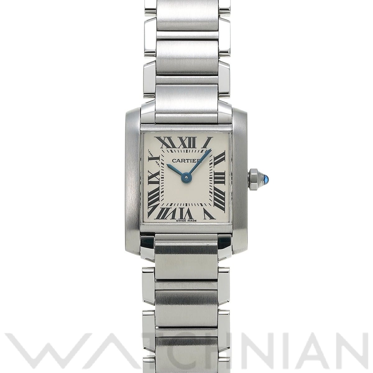 カルティエ タンク フランセーズ SM W51008Q3 シルバー レディース 時計 【中古】【wristwatch】