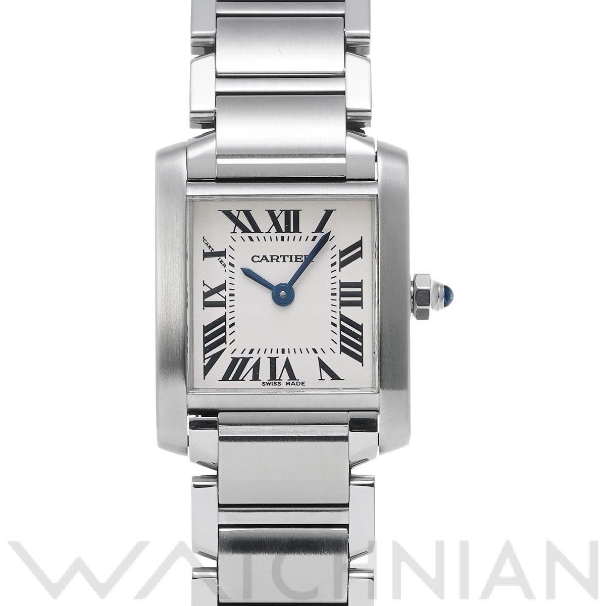 カルティエ タンク フランセーズ SM W51008Q3 シルバー レディース 時計 【中古】【wristwatch】