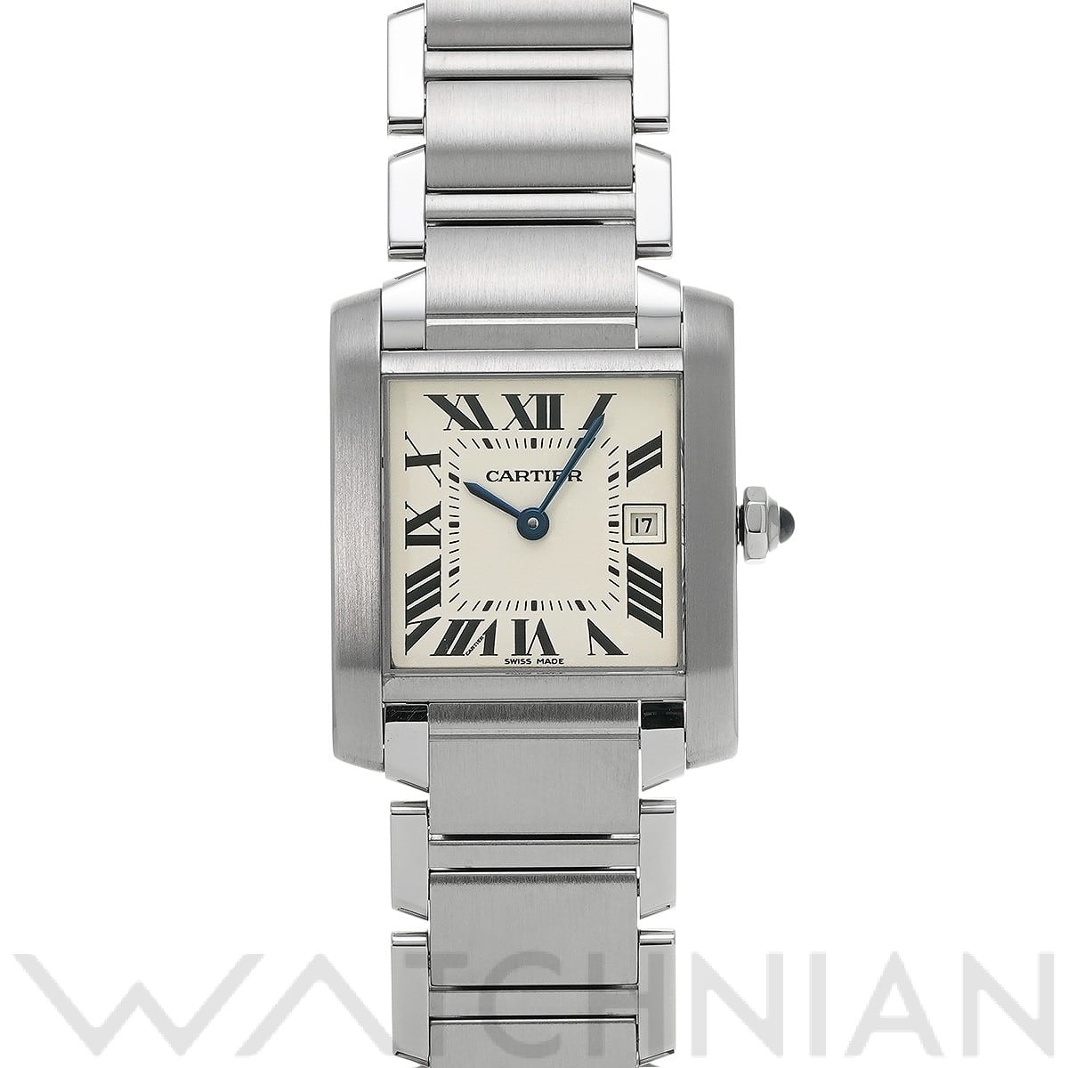 カルティエ タンク フランセーズ MM W51011Q3 シルバー ユニセックス 時計 【中古】【wristwatch】