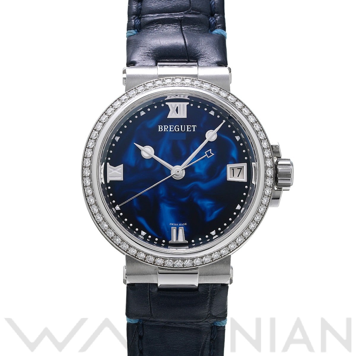 ブレゲ マリーン レディ 9518ST/E2/984/D000 ブルーラッカー レディース 時計 【中古】【wristwatch】