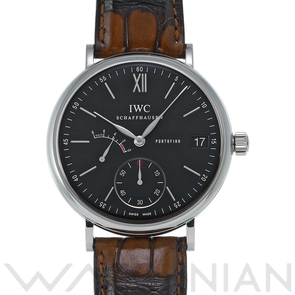 IWC ポートフィノ ハンドワインド 8デイズ IW510102 ブラック メンズ 時計 【中古】【wristwatch】