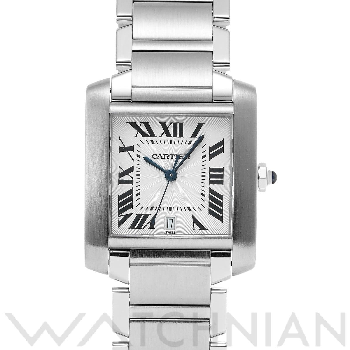 カルティエ タンク フランセーズ LM W51002Q3 シルバー メンズ 時計 【中古】【wristwatch】