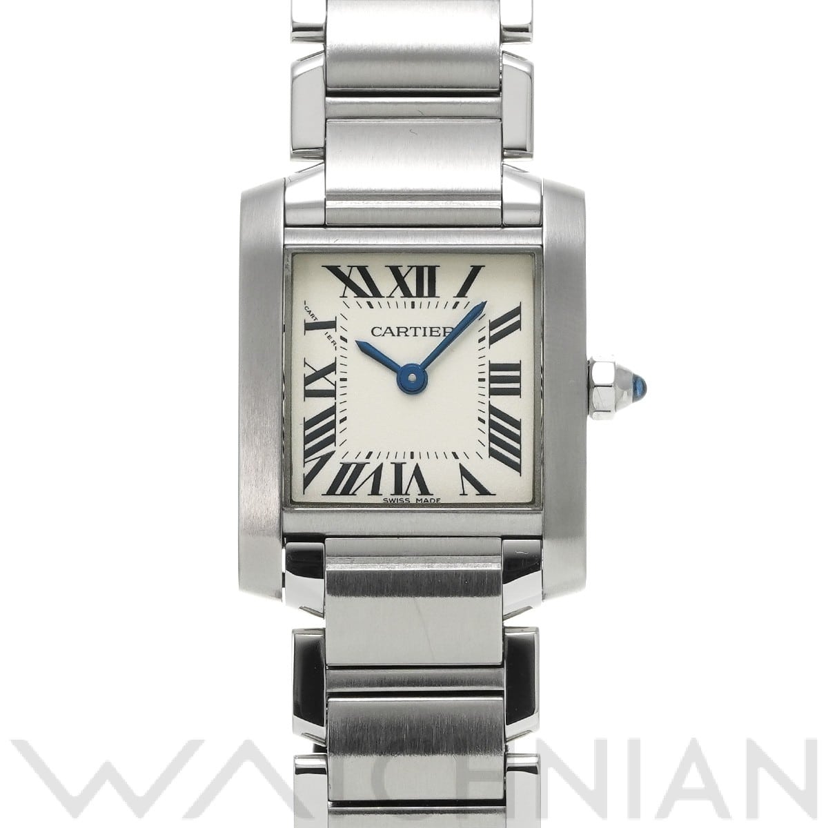 カルティエ タンク フランセーズ SM W51008Q3 シルバー レディース 時計 【中古】【wristwatch】