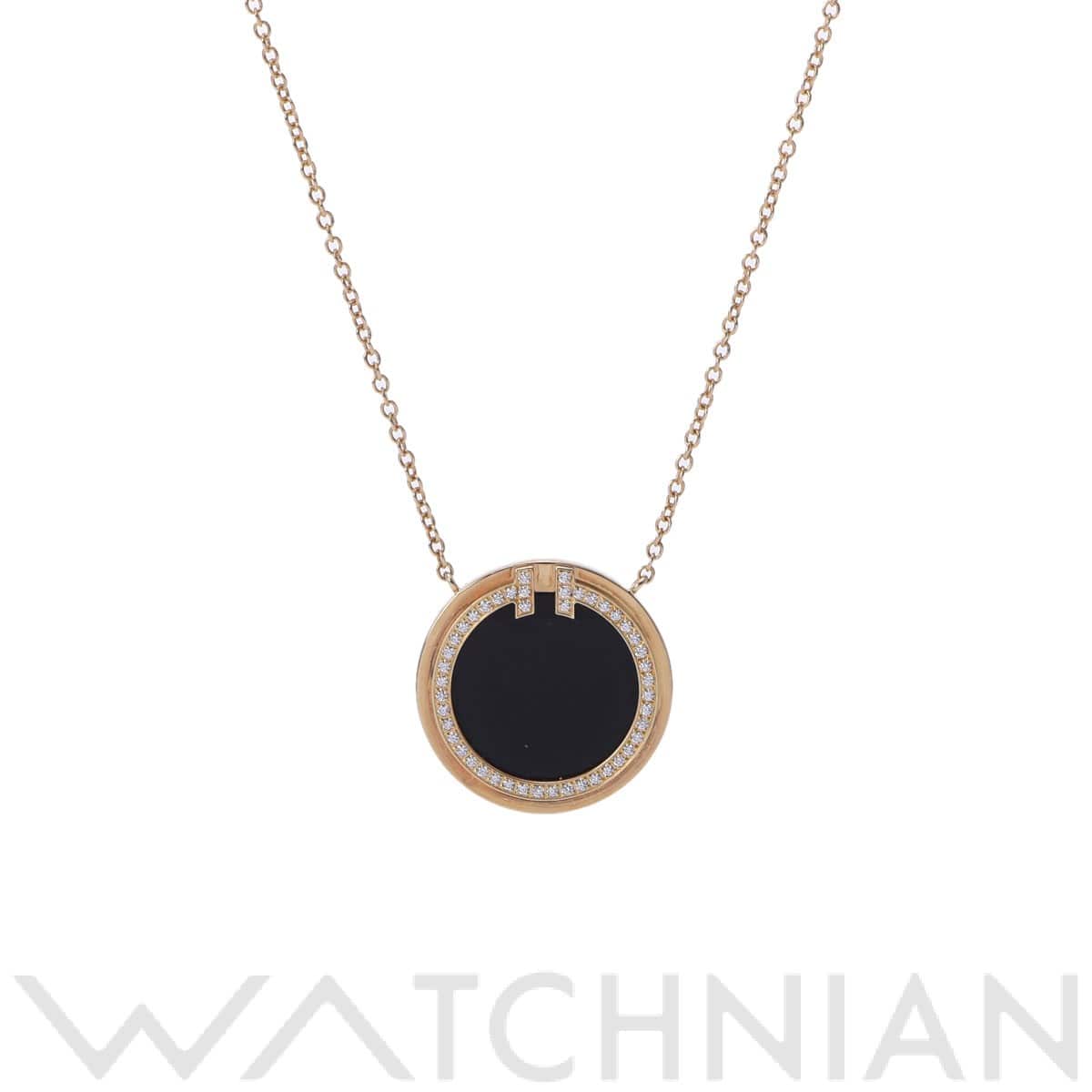 ティファニー T TWO サークル ネックレス ゴールド K18イエローゴールド YG レディース ジュエリー 【中古】【jewelry】