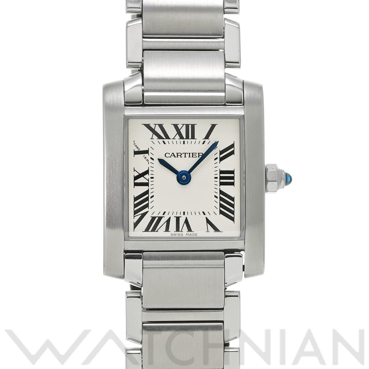 カルティエ タンク フランセーズ SM W51008Q3 シルバー レディース 時計 【中古】【wristwatch】