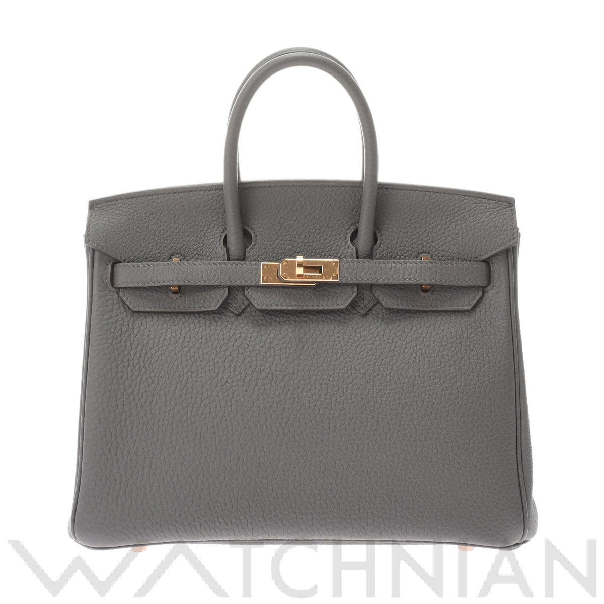 エルメス バーキン 25 エタン/ローズゴールド金具 トゴ レディース バッグ 【中古】【bag】