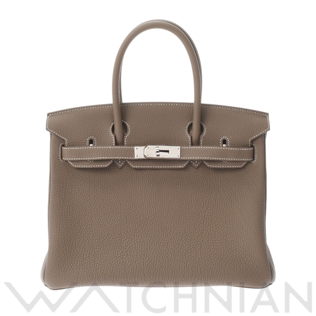 エルメス バーキン 30 エトゥープ/パラジウム金具 トゴ レディース バッグ 【中古】【bag】