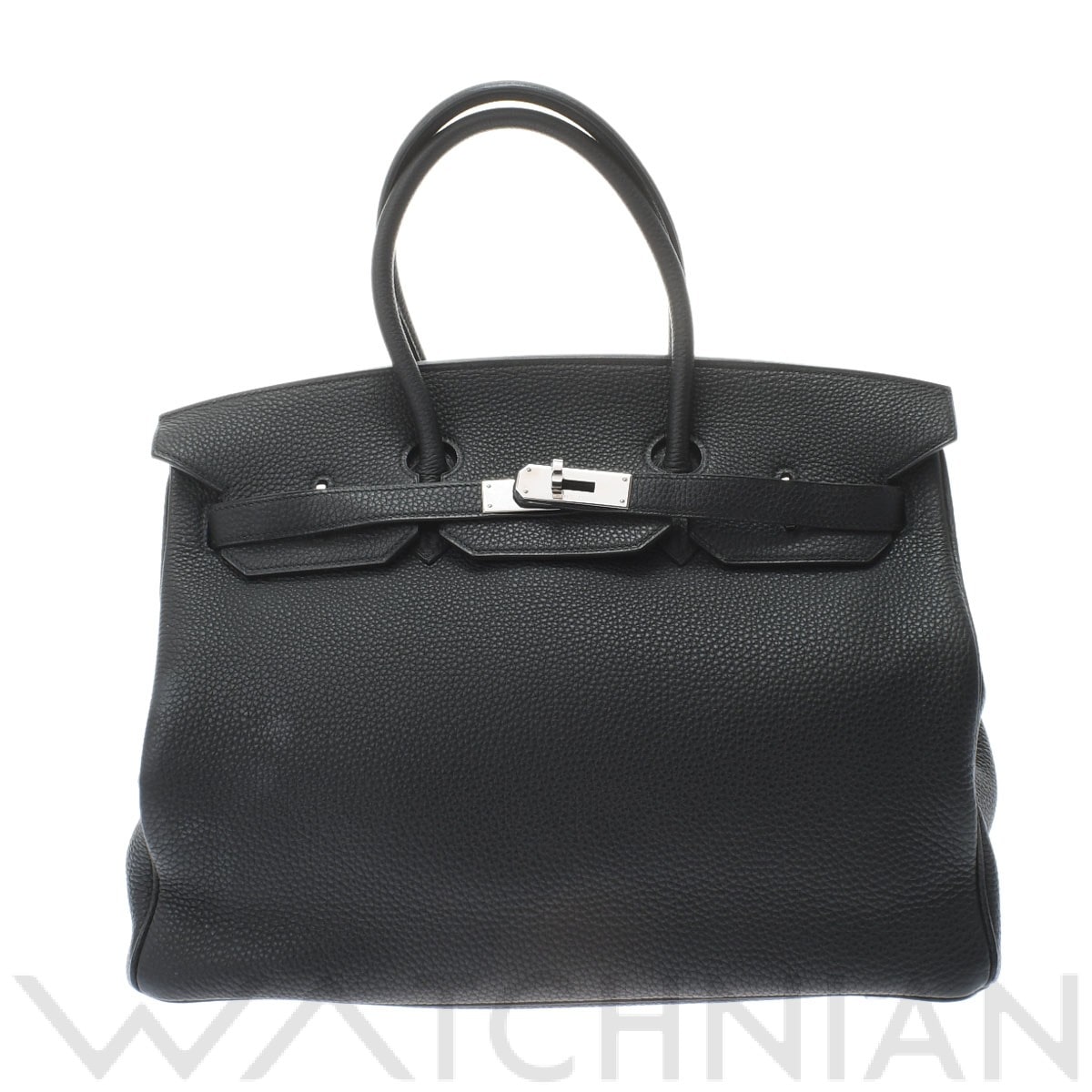 エルメス バーキン 35 ブラック/パラジウム金具 トゴ ユニセックス バッグ 【中古】【bag】