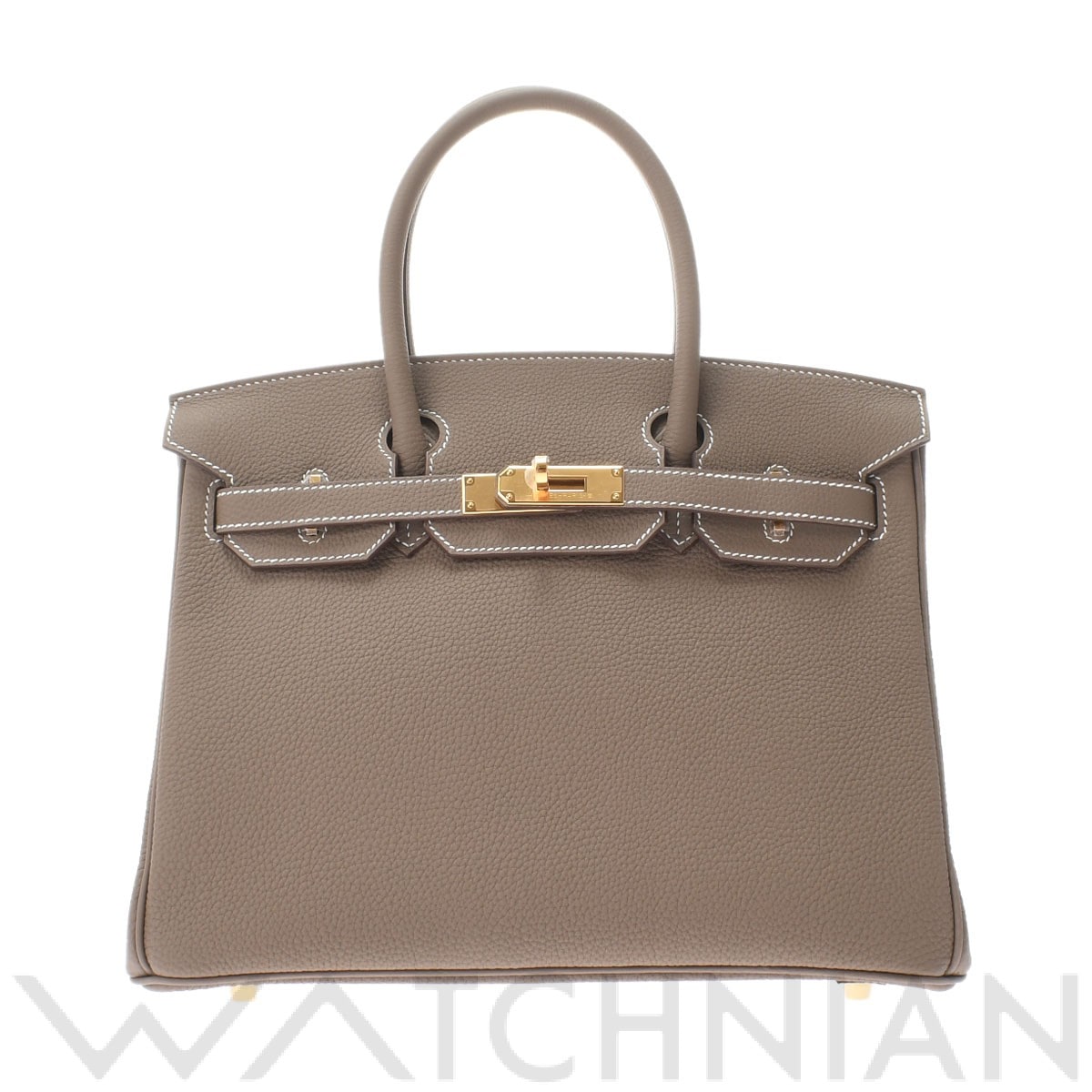 エルメス バーキン 30 エトゥープ/ゴールド金具 トゴ レディース バッグ 【新品】【bag】