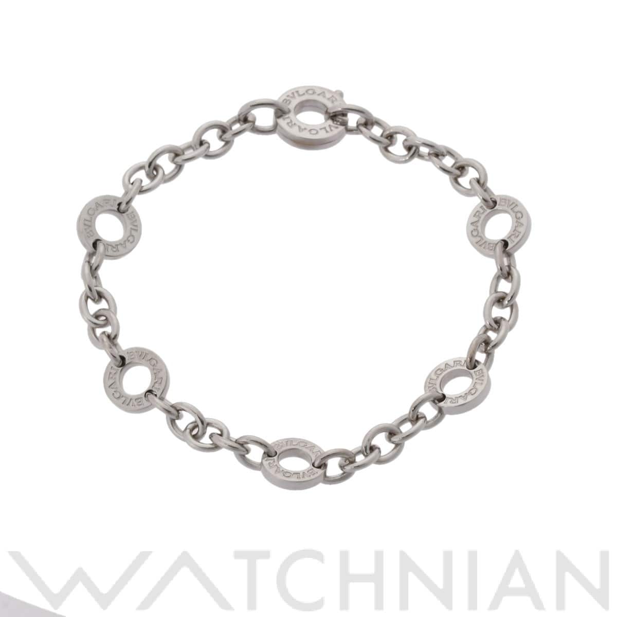 ブルガリ ブルガリブルガリ ブレスレット シルバー K18ホワイトゴールド WG レディース ジュエリー 【中古】【jewelry】