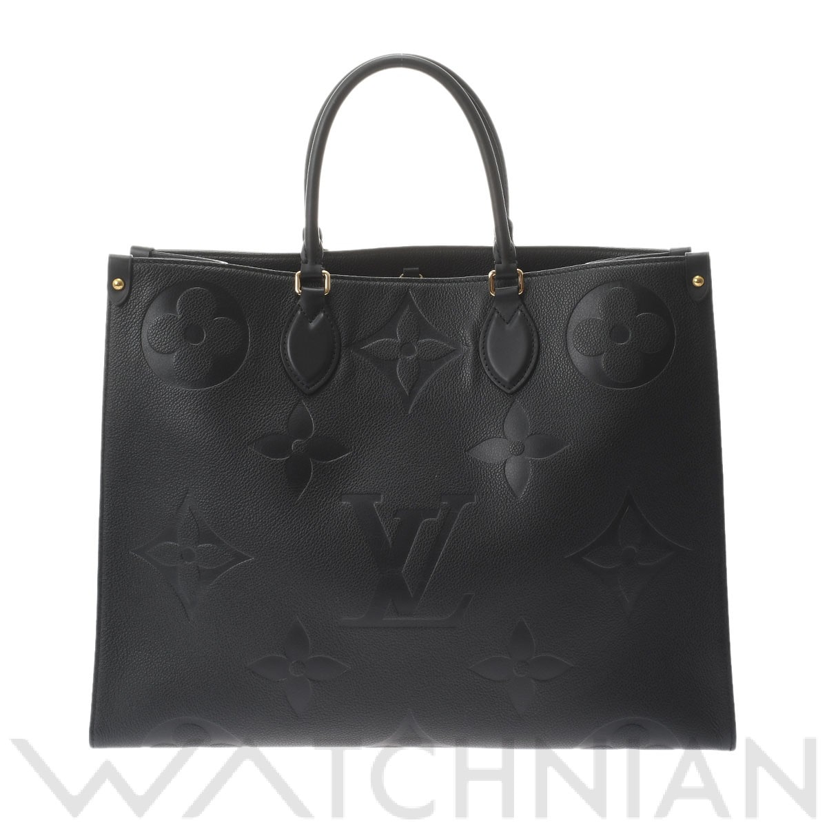 ルイ ヴィトン モノグラムアンプラント オンザゴーGM 2WAY ノワール M44925 レザー ユニセックス バッグ 【中古】【bag】