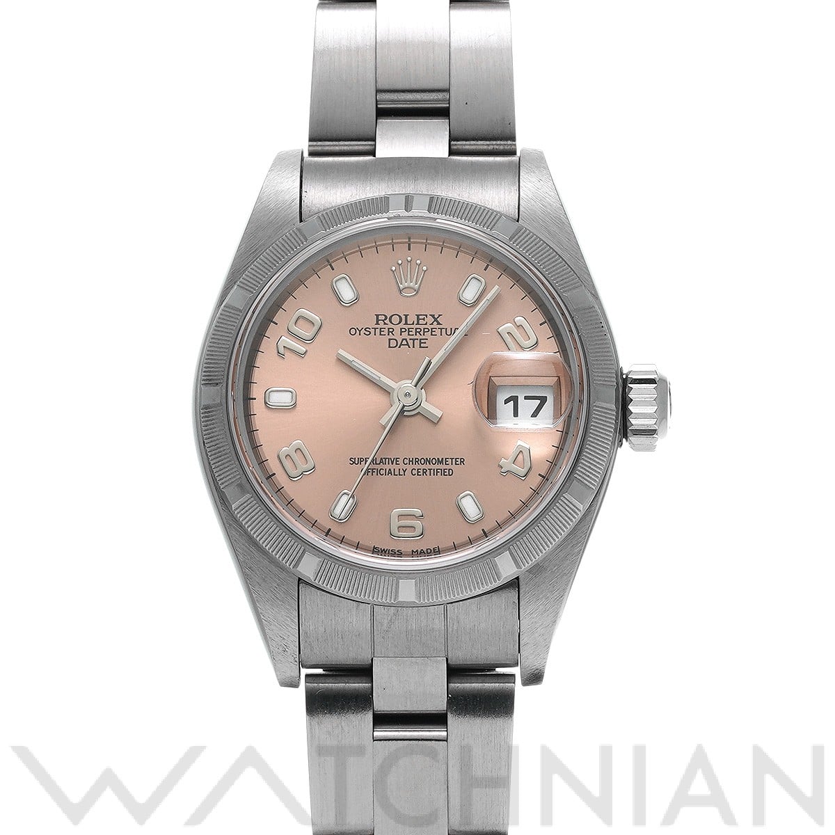 ロレックス オイスターパーペチュアル デイト 79190 ピンク レディース 時計 【中古】【wristwatch】
