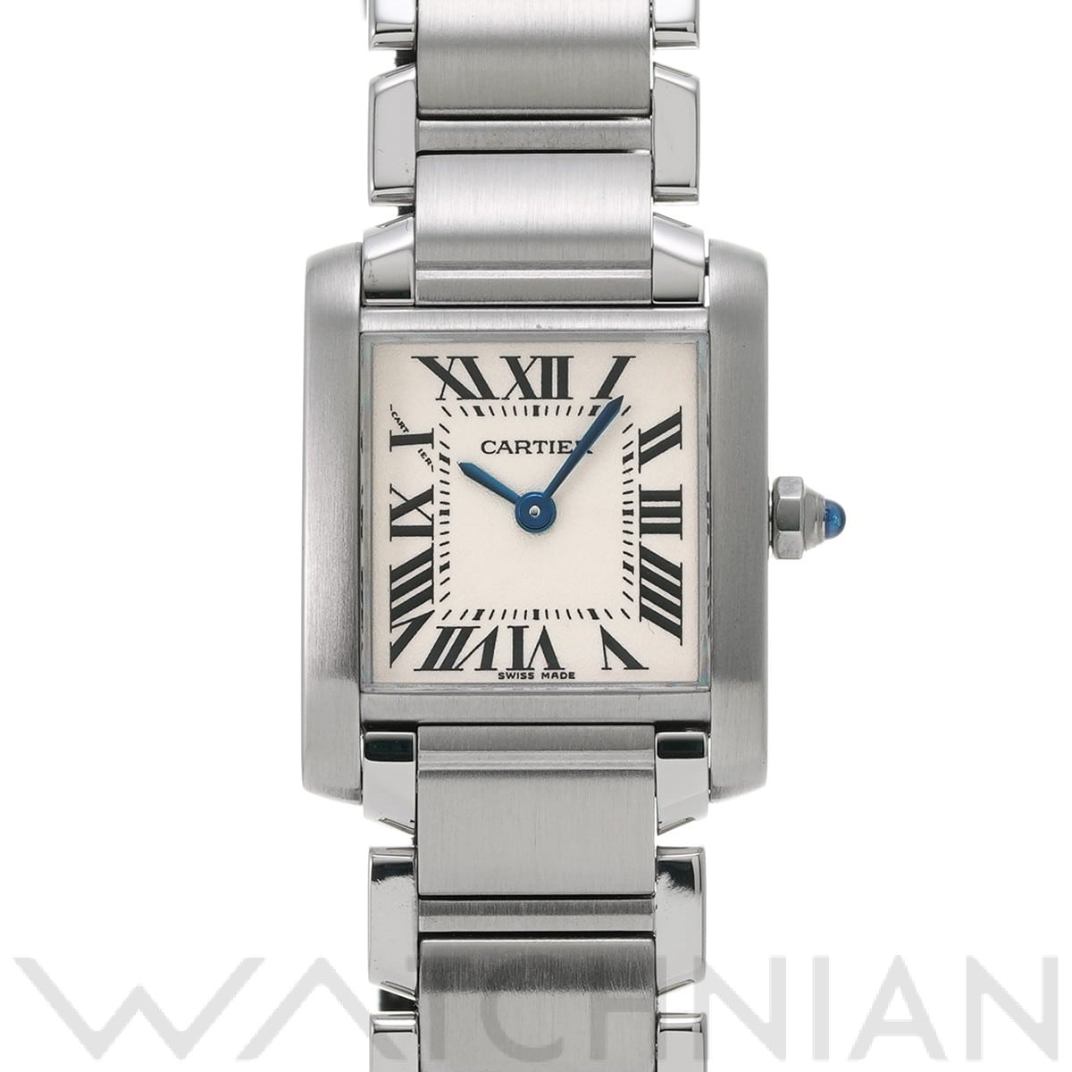 カルティエ タンク フランセーズ SM W51008Q3 シルバー レディース 時計 【中古】【wristwatch】