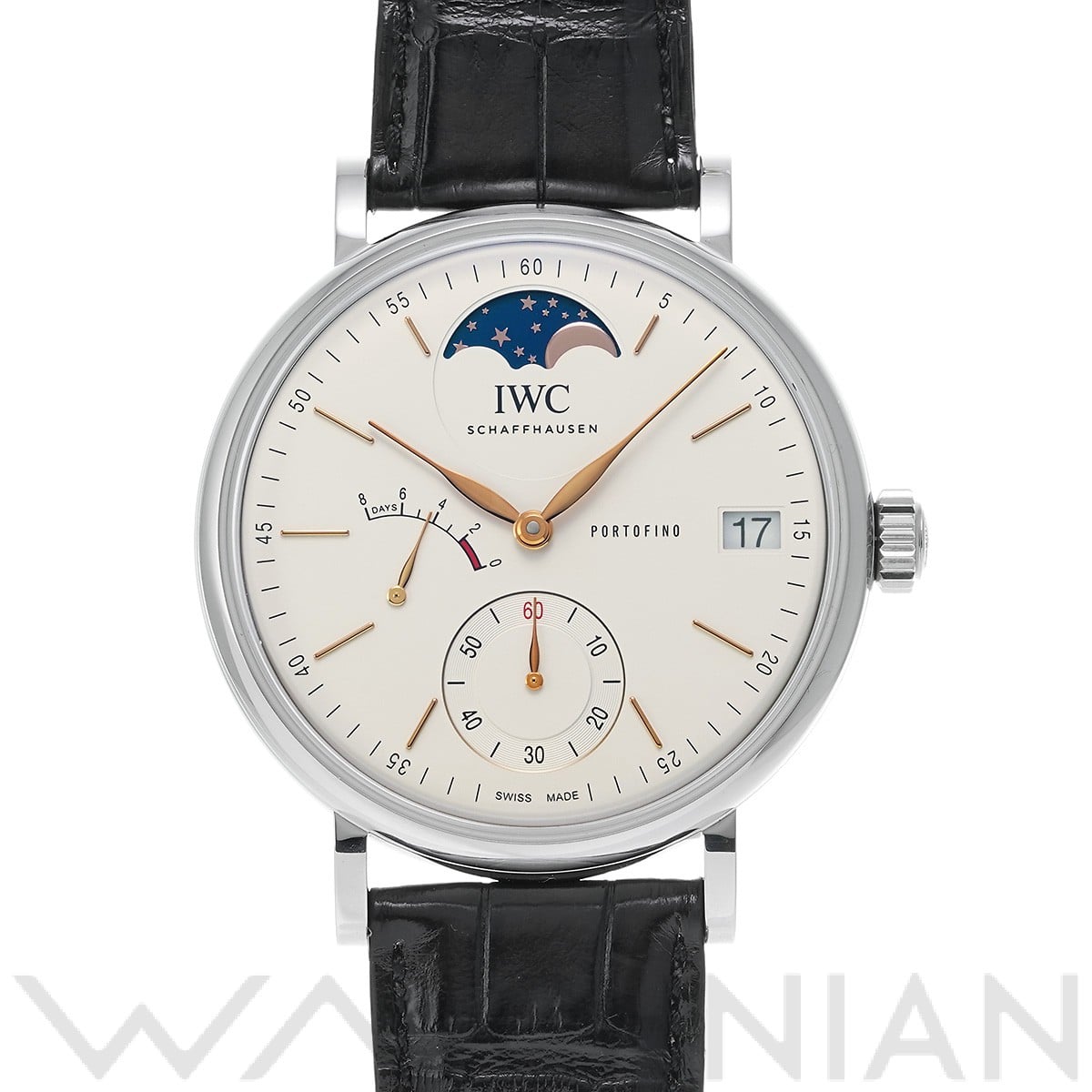 IWC ポートフィノ ハンドワインド ムーンフェイズ IW516401 シルバー メンズ 時計 【中古】【wristwatch】