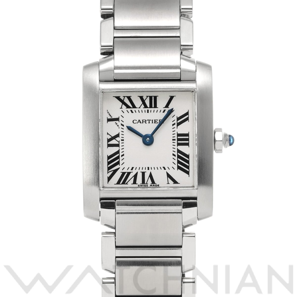 カルティエ タンク フランセーズ SM W51008Q3 シルバー レディース 時計 【中古】【wristwatch】