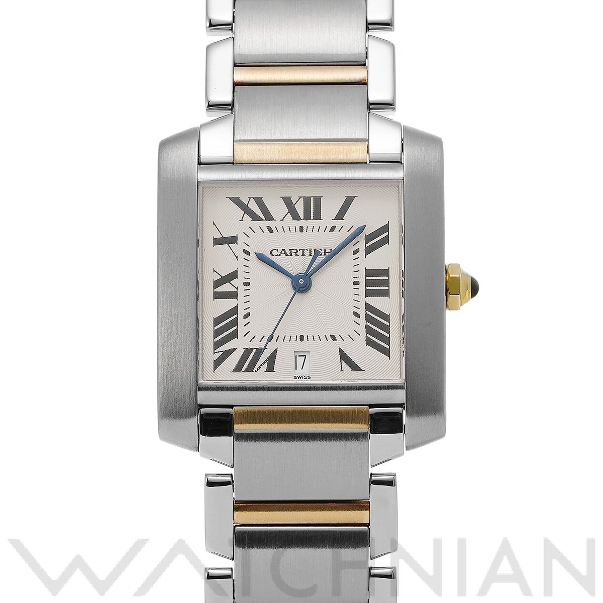 カルティエ タンク フランセーズ LM W51005Q4 シルバー メンズ 時計 【中古】【wristwatch】