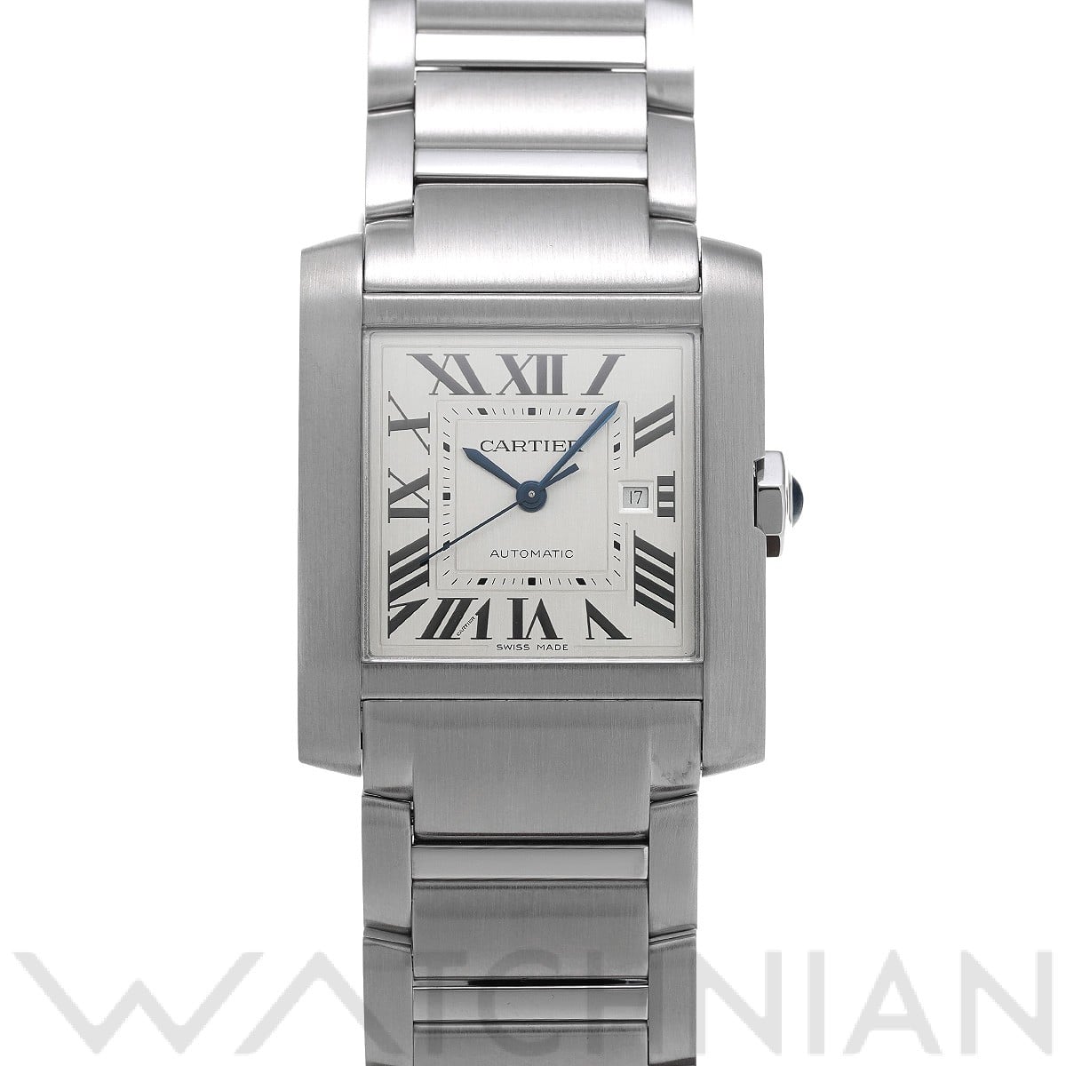カルティエ タンク フランセーズ LM WSTA0067 シルバー メンズ 時計 【中古】【wristwatch】