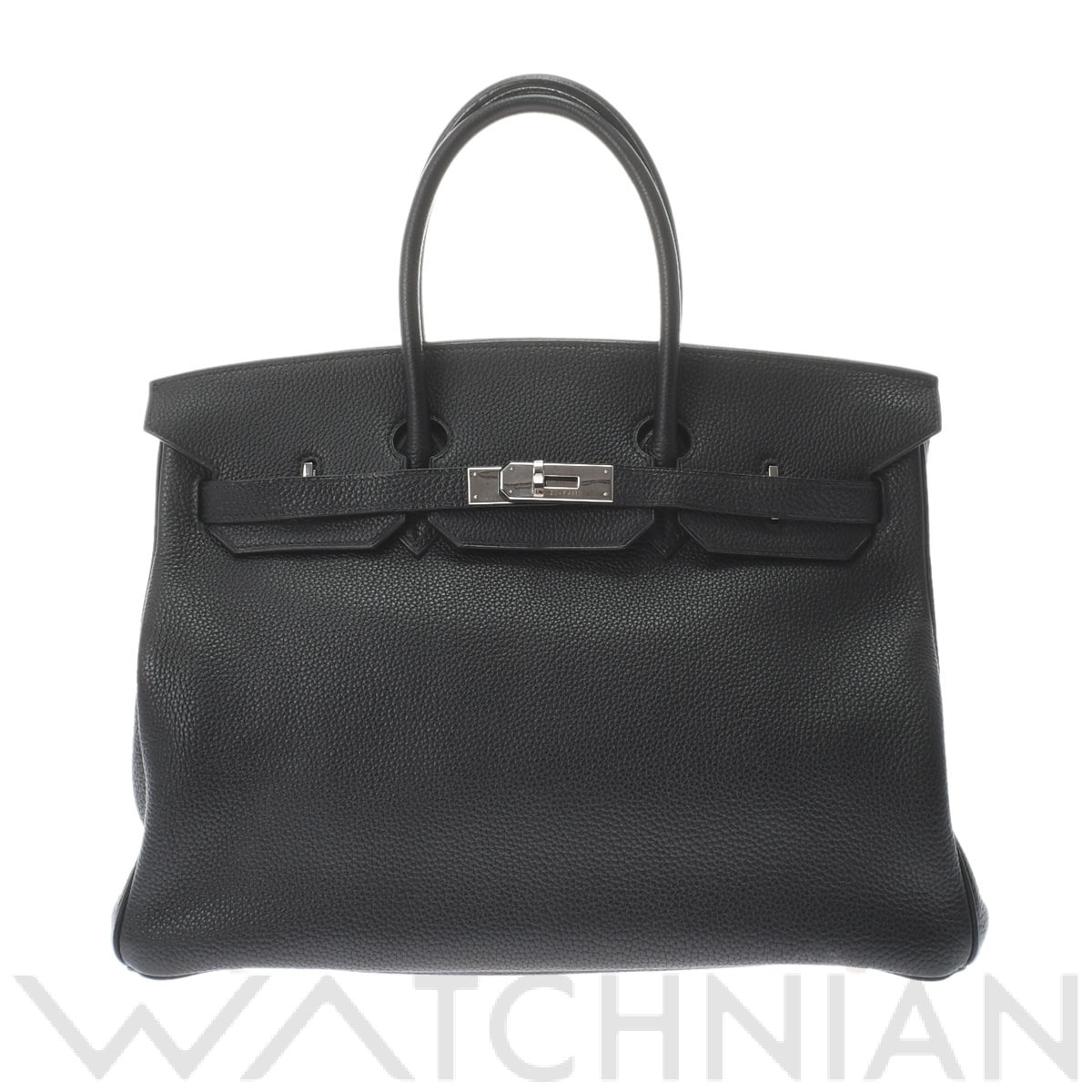 エルメス バーキン 35 ブラック/パラジウム金具 トゴ ユニセックス バッグ 【中古】【bag】