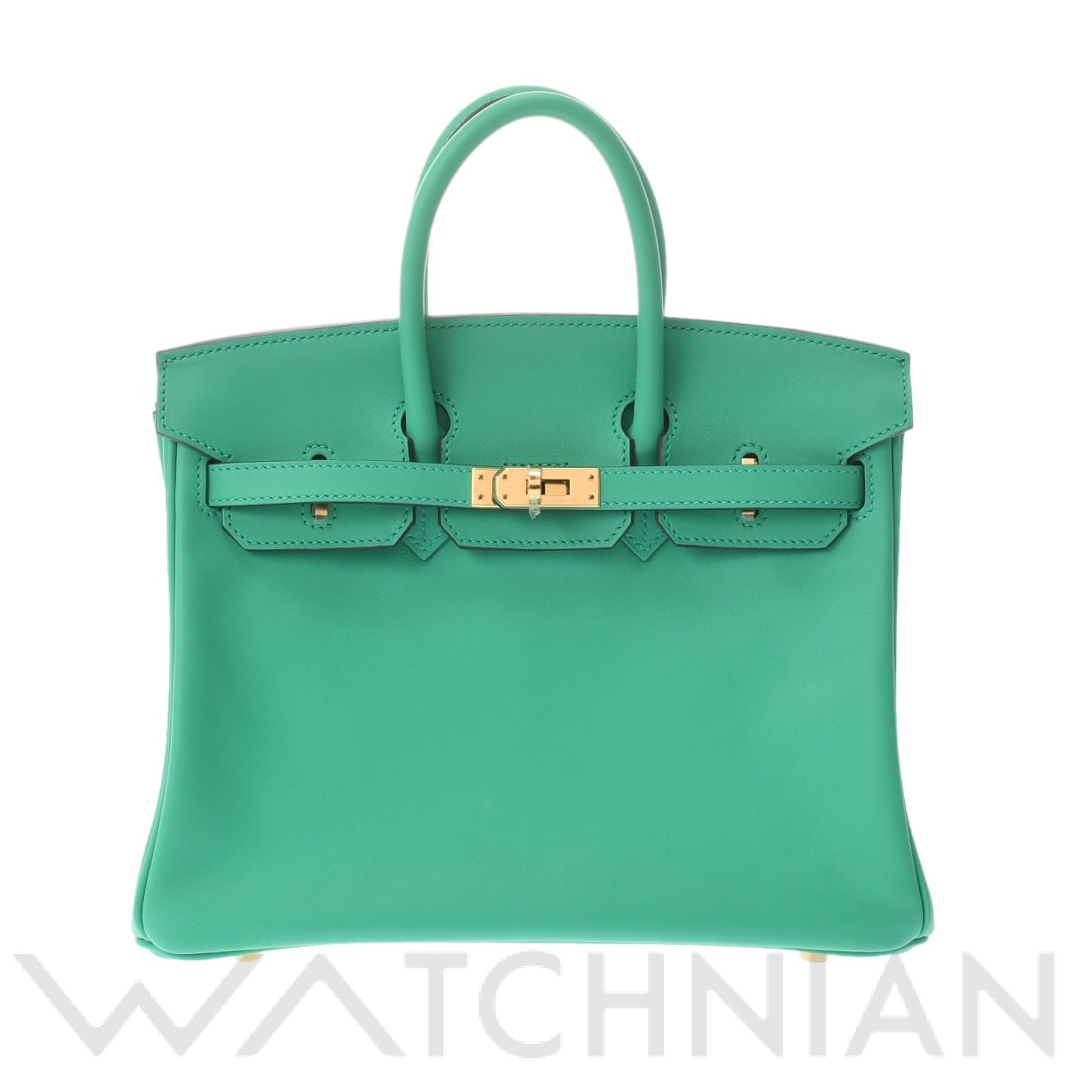 エルメス バーキン 25 ミント/ゴールド金具 ヴォースイフト レディース バッグ 【未使用】【bag】