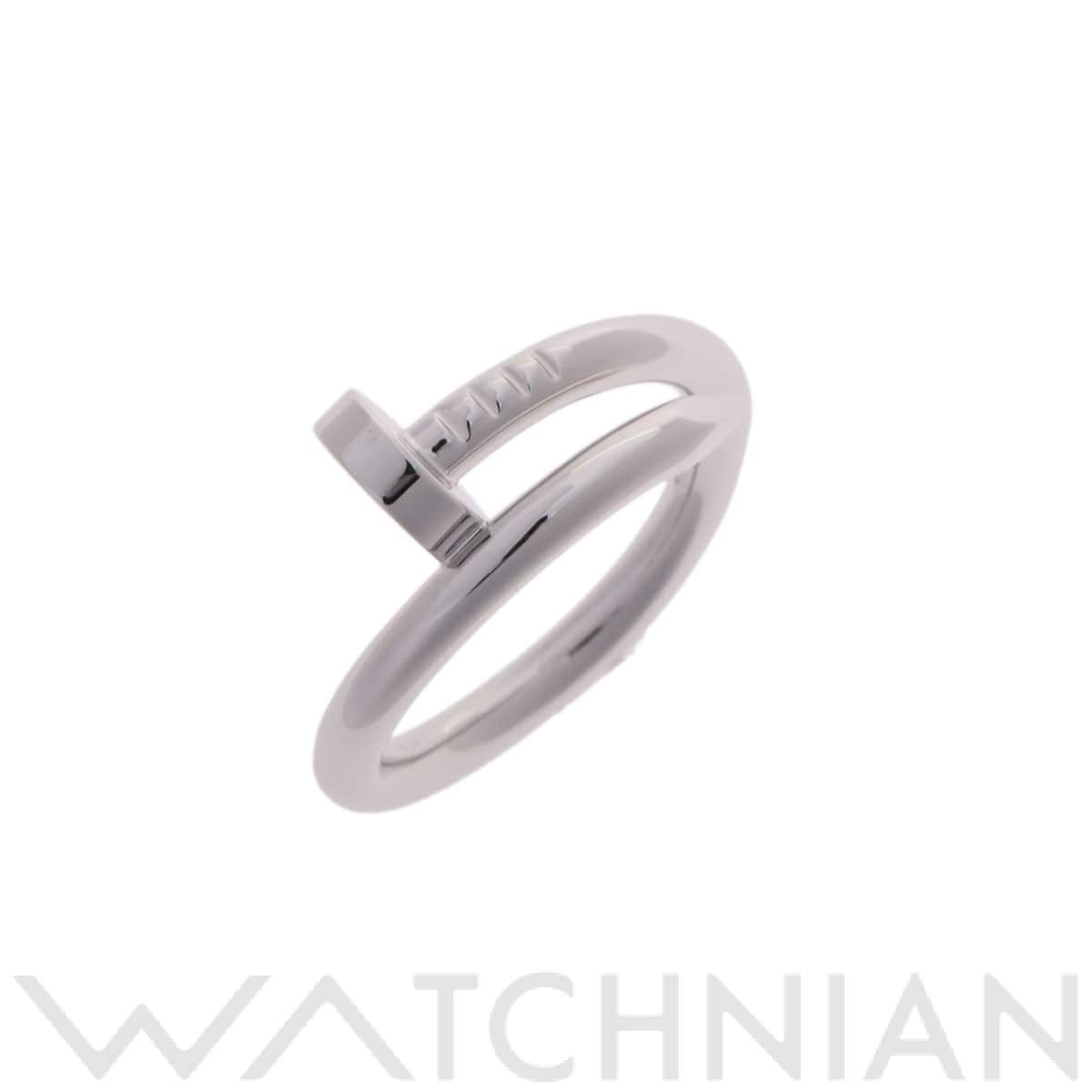 カルティエ ジュストアンクルリング #55 シルバー K18ホワイトゴールド WG レディース ジュエリー 【中古】【jewelry】