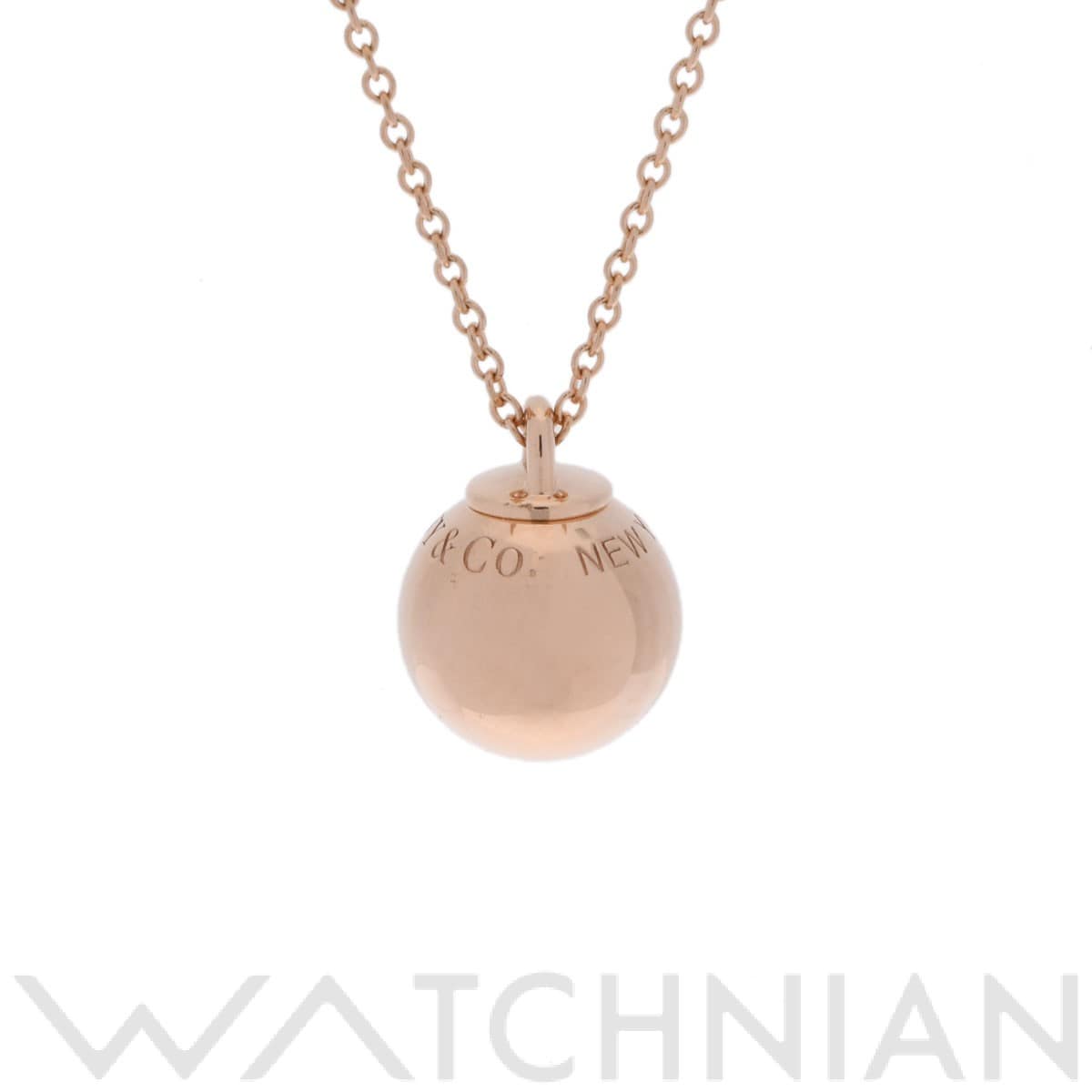 ティファニー ハードウェアボールネックレス ゴールド K18ピンクゴールド PG レディース ジュエリー 【中古】【jewelry】