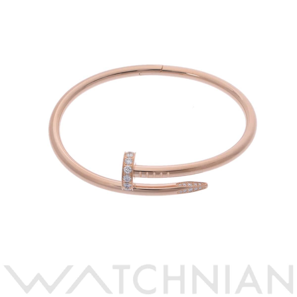 カルティエ ジュストアンクル ブレスレット #16 ゴールド K18ピンクゴールド PG レディース ジュエリー 【中古】【jewelry】