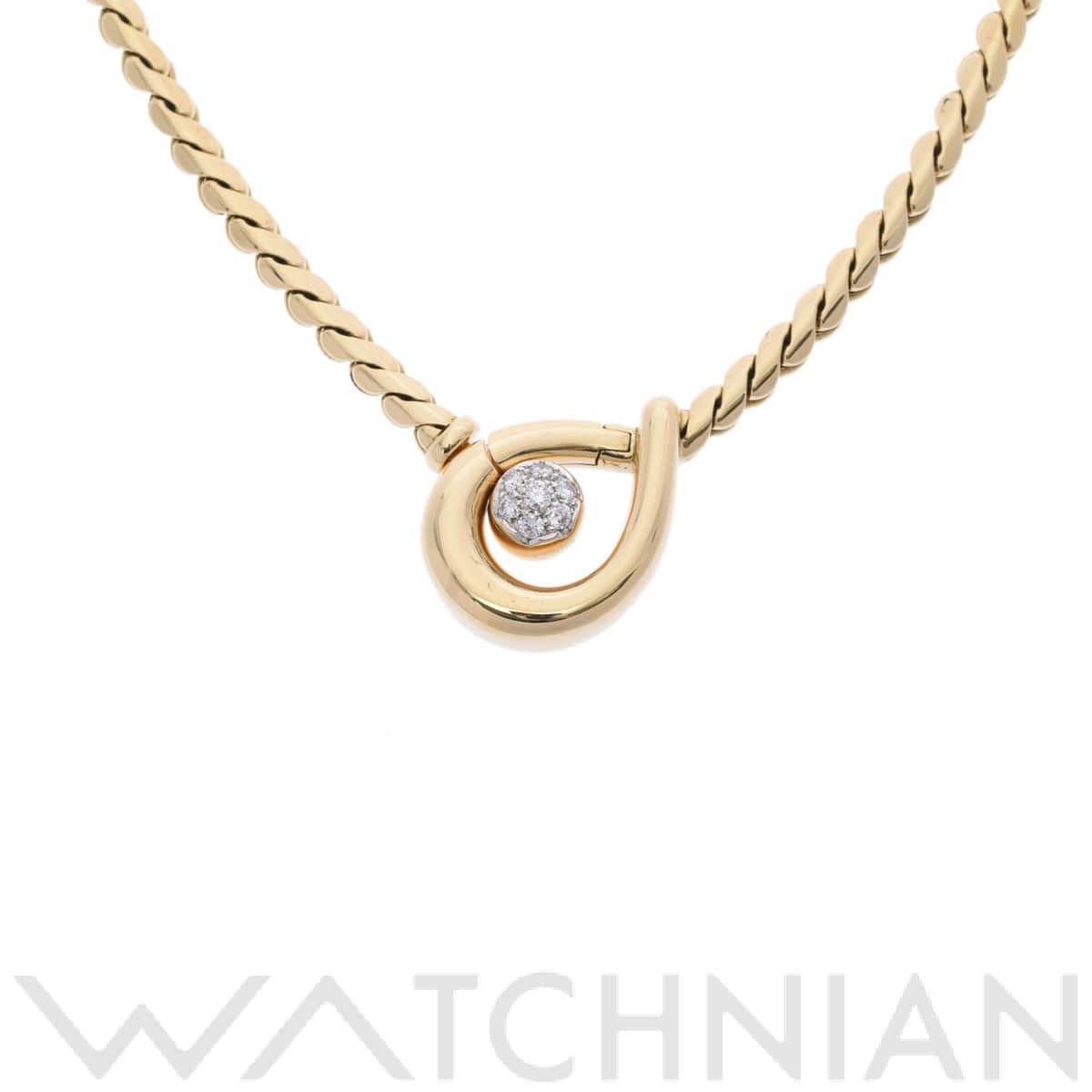 ポメラート ダイヤネックレス ゴールド K18イエローゴールド YG レディース ジュエリー 【中古】【jewelry】