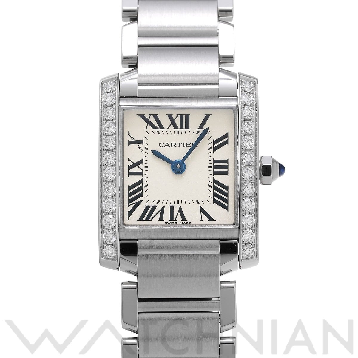 カルティエ タンク フランセーズ SM W4TA0008 シルバー レディース 時計 【中古】【wristwatch】